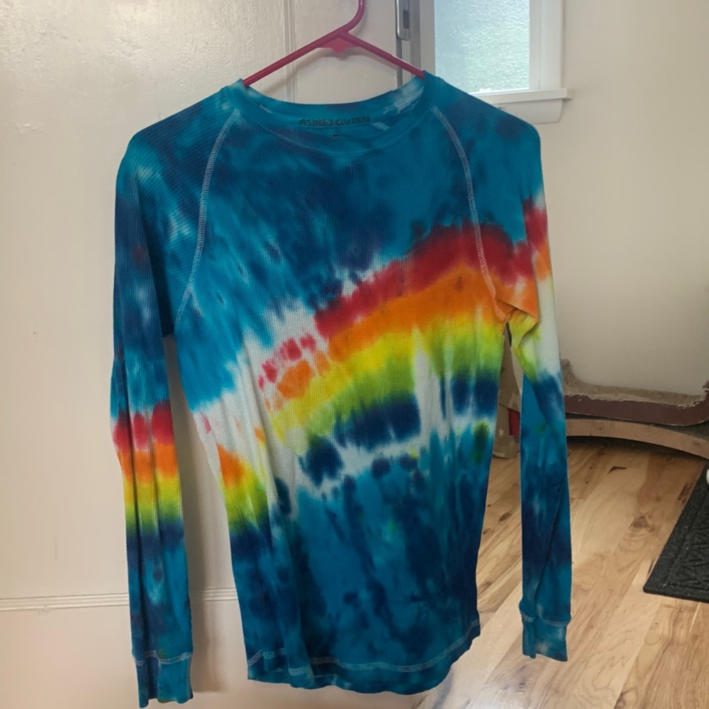 Hand dyed rainbow thermal